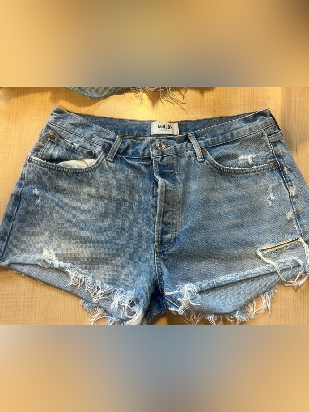 AGOLDE Parker jean denim shorts size 31